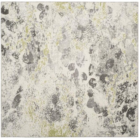 Safavieh Watercolor Power Loomed Square Area Rug Ivory & Grey - 6 ft. 7 in. x 6 ft. 7 in. WTC696A-7SQ